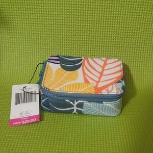 Vera Bradley Multicolor Leaf Cosmetic Bag